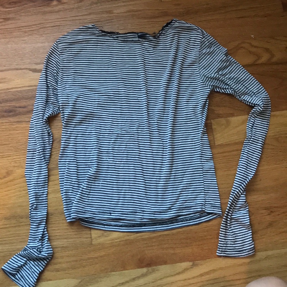 Long sleeve striped top